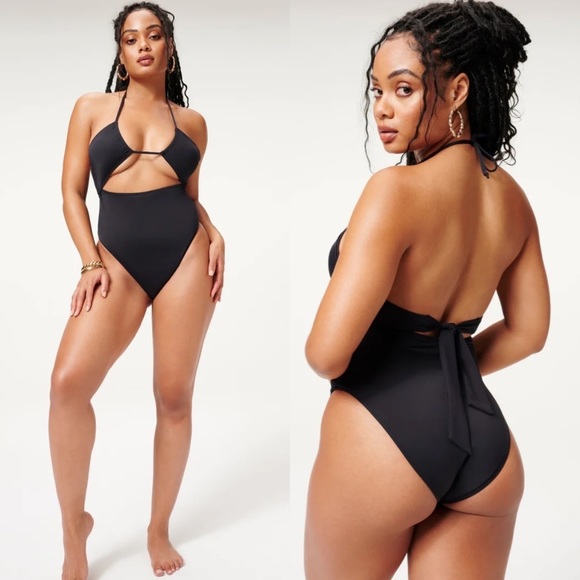 Good American halter one-piece swimsuit - Picture 1 of 8